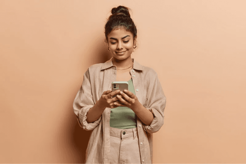 Person using phone